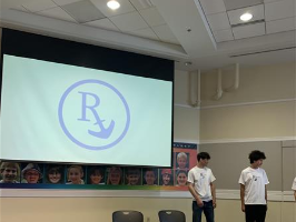 Graphic design students present logos